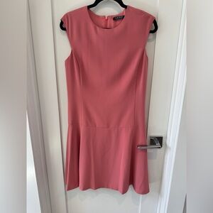 Ralph Lauren Size 4 Pink Flounce Sleeveless dress. Black label